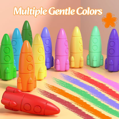12 Colors Toddler Crayons – Washable