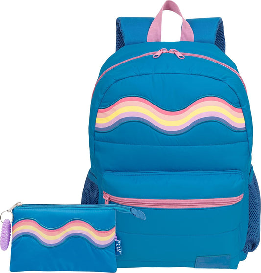 Kids Rainbow Backpack with Pencil Pouch