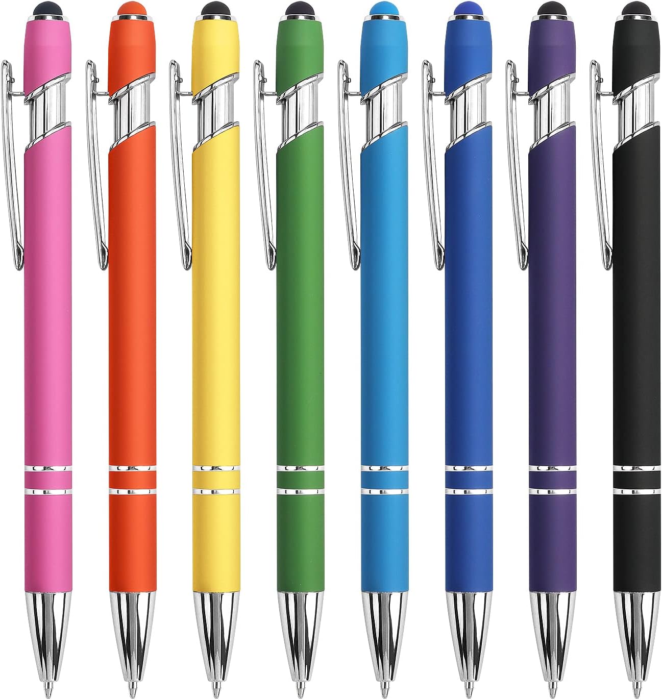 8-Pack 2-in-1 Stylus Ballpoint Pens