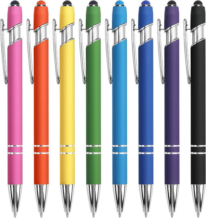 8-Pack 2-in-1 Stylus Ballpoint Pens