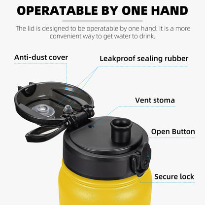 Fanhaw 20oz Insulated Water Bottle