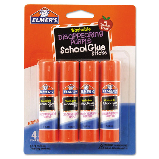 Elmer's Purple Glue Sticks 4-Pack