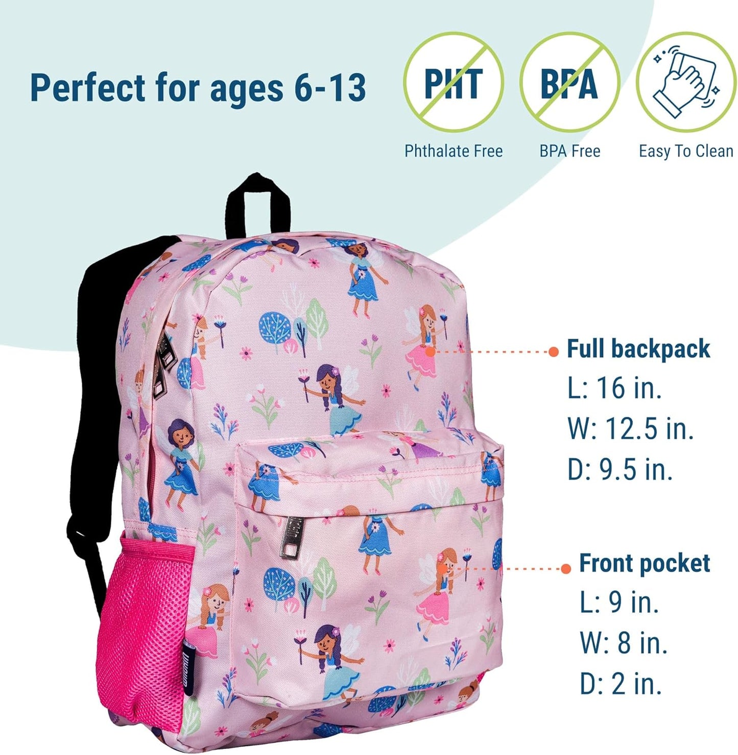 Wildkin Kids Backpack 16" – Fairy Garden