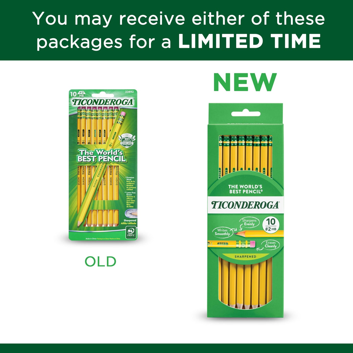 Ticonderoga Pre-Sharpened Pencils 10-Pack