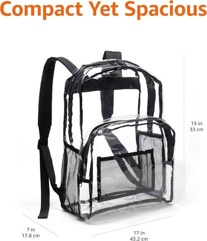 Amazon Basics Clear School Backpack