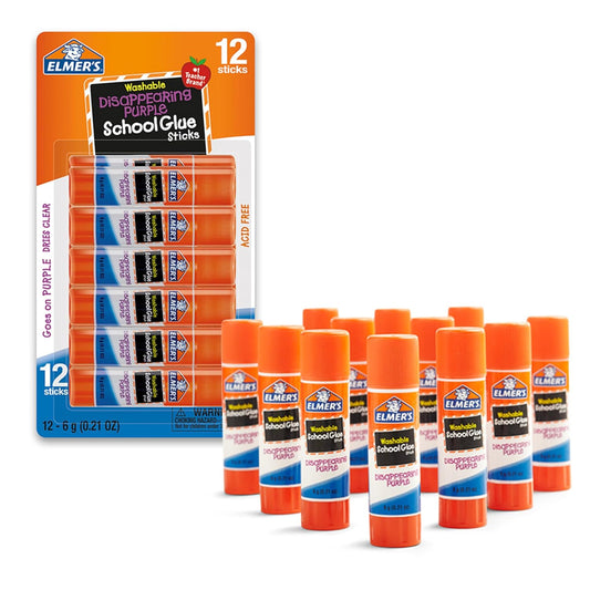 Elmer's Purple Glue Sticks 12-Pack