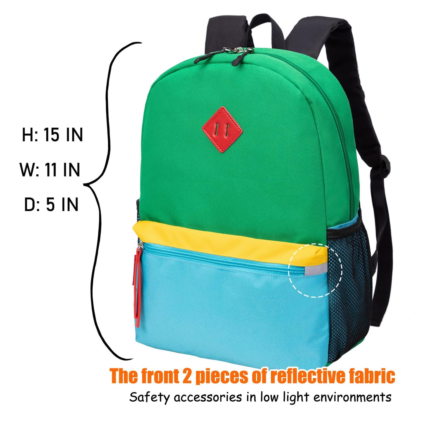 HawLander Kids Backpack Pink 15"