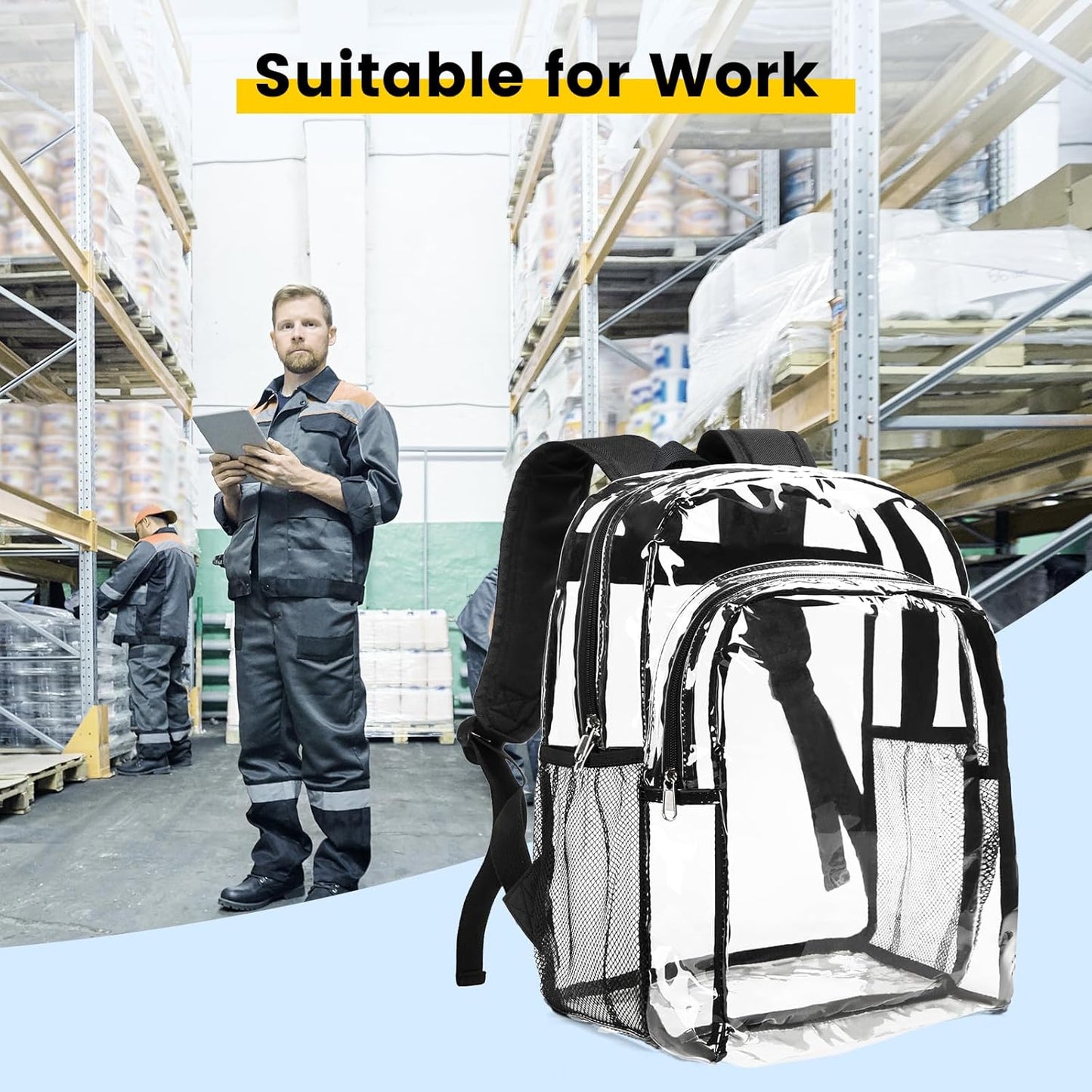 Vorspack Clear Backpack - Black