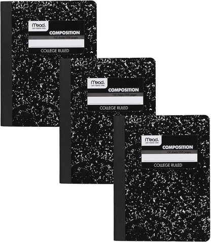 Mead 3-Pack Composition Notebooks