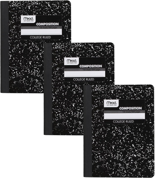Mead 3-Pack Composition Notebooks