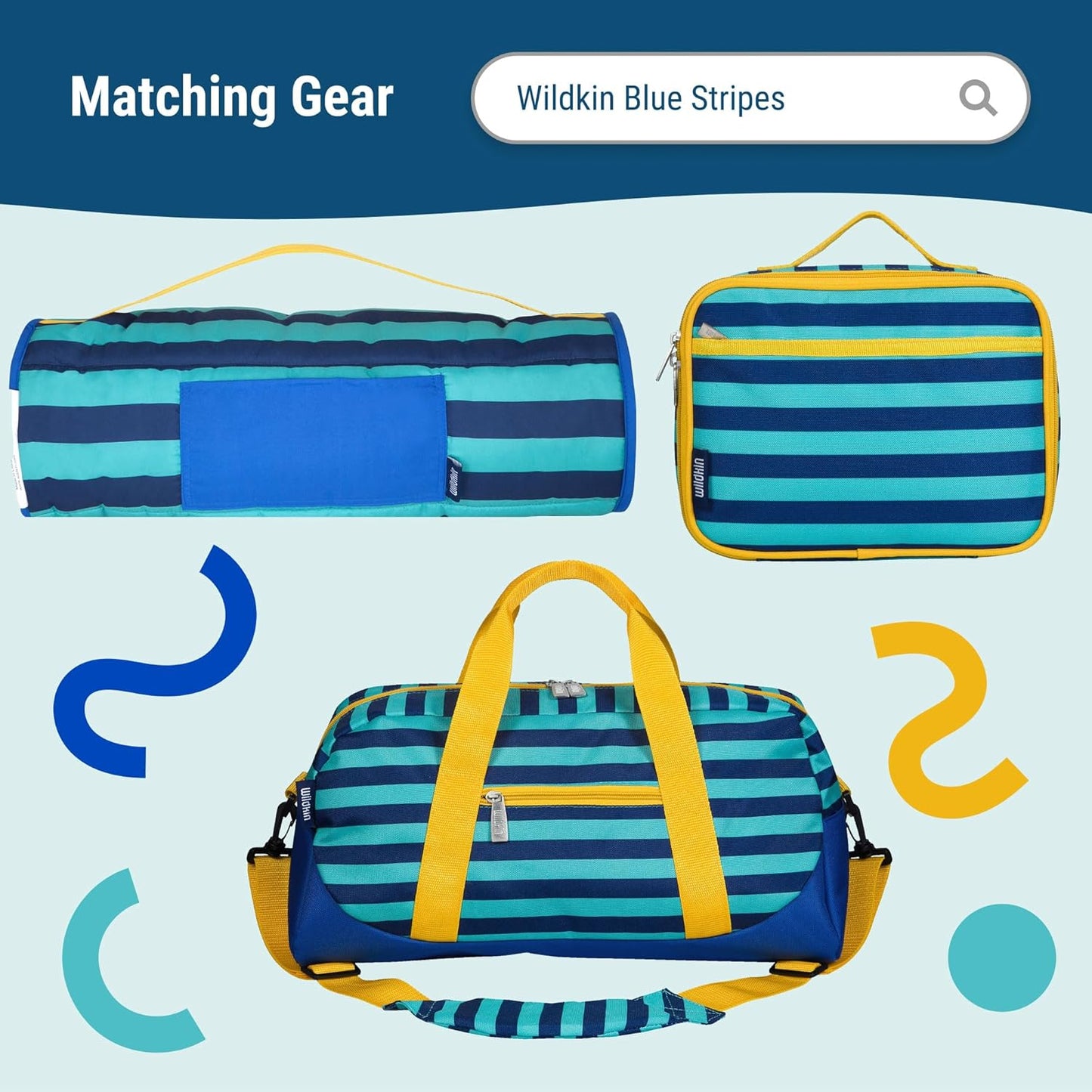 Wildkin Kids Backpack – Blue Stripes