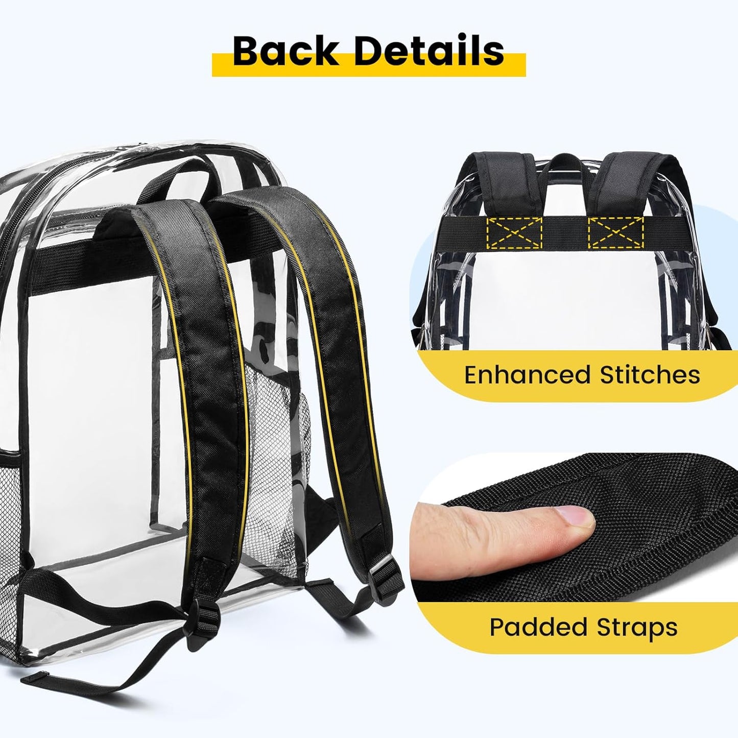 Vorspack Clear Backpack - Black