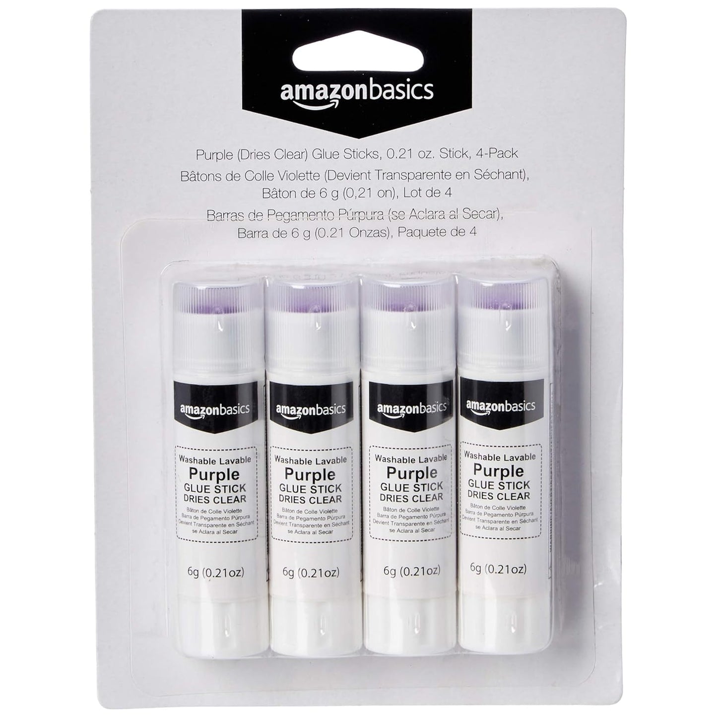 Purple Glue Sticks 4-Pack