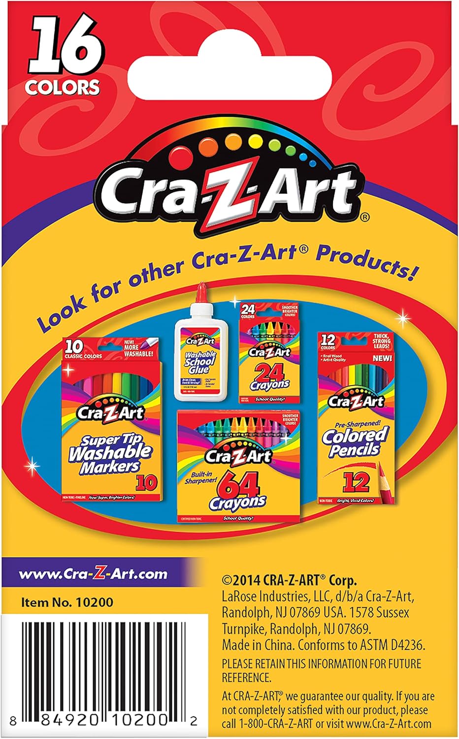 Cra-Z-Art 16ct Crayons – Kids Art Set