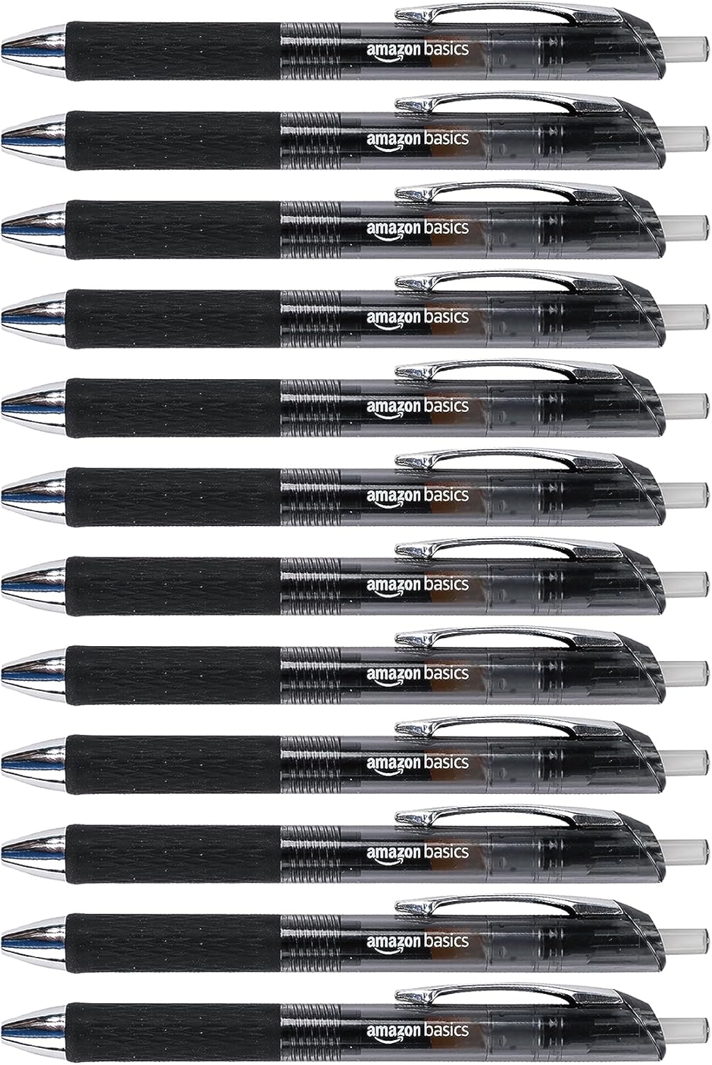 Amazon Basics Gel Pens 0.7mm – Black, 12 Pack