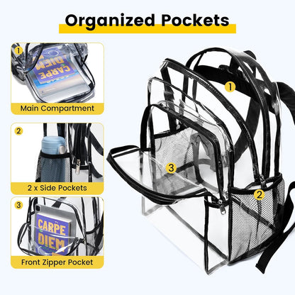 Vorspack Clear Backpack - Black