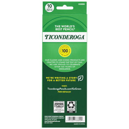 Ticonderoga Pre-Sharpened Pencils 10-Pack