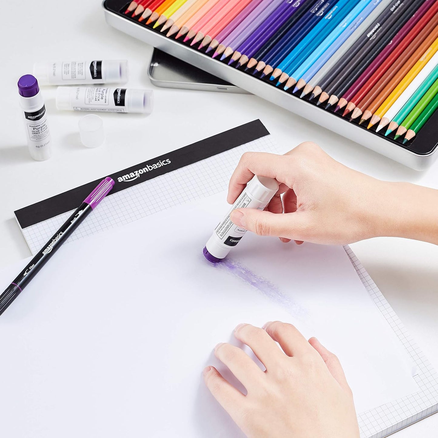 Purple Glue Sticks 4-Pack