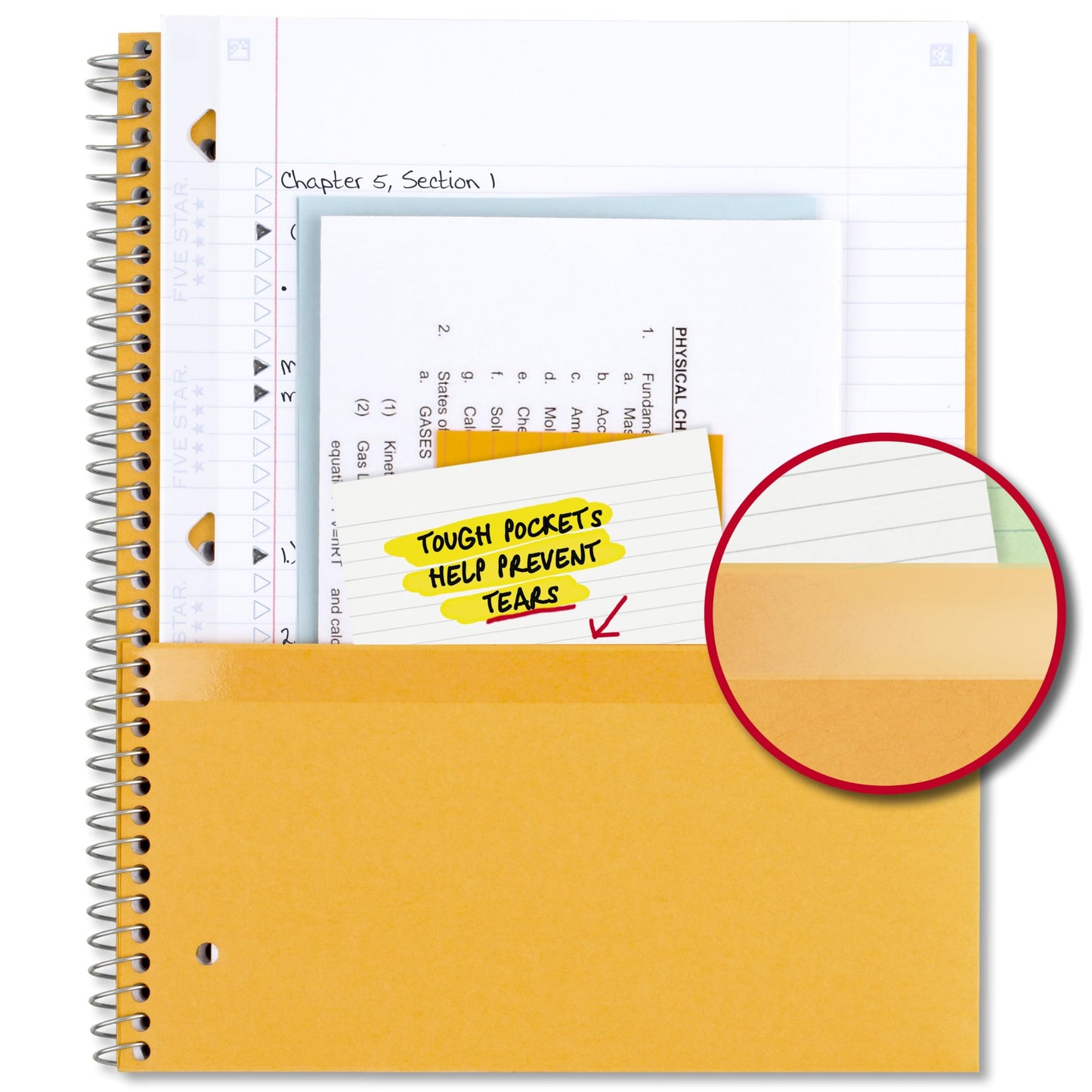 Five Star 3-Subject Notebook – Pacific Blue
