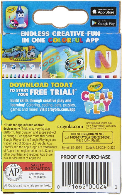 Crayola Crayons 24 Colors (Pack of 4)