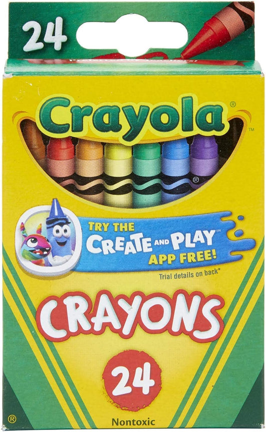 Crayola Crayons 24 Colors (Pack of 4)