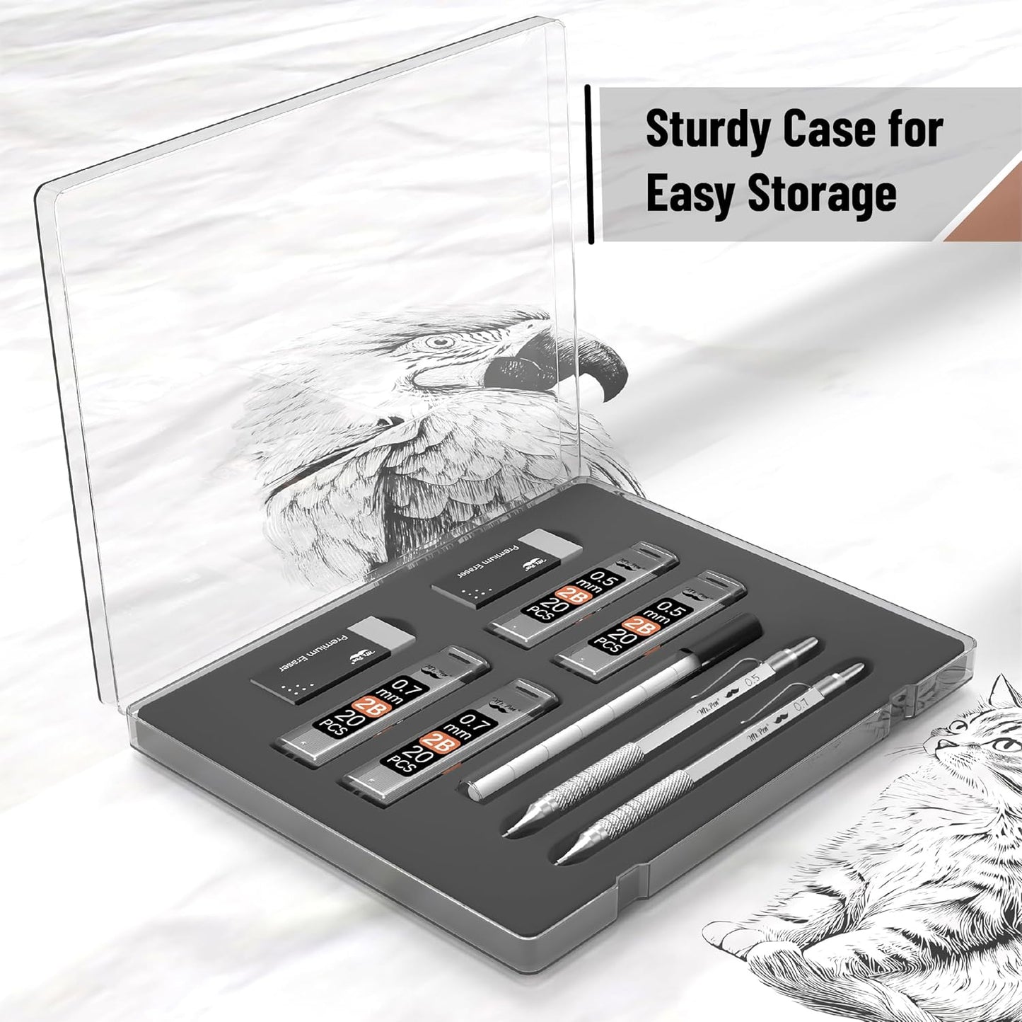 Mr. Pen Metal Mechanical Pencil Set 0.5 & 0.7mm