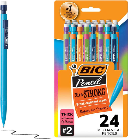 BIC Xtra Strong 0.9mm Mechanical Pencils 24-Pack