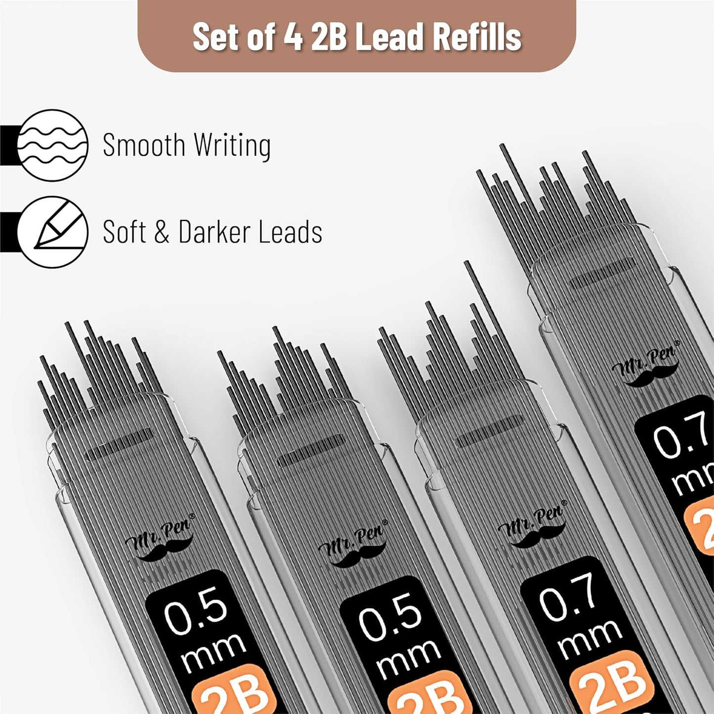 Mr. Pen Metal Mechanical Pencil Set 0.5 & 0.7mm
