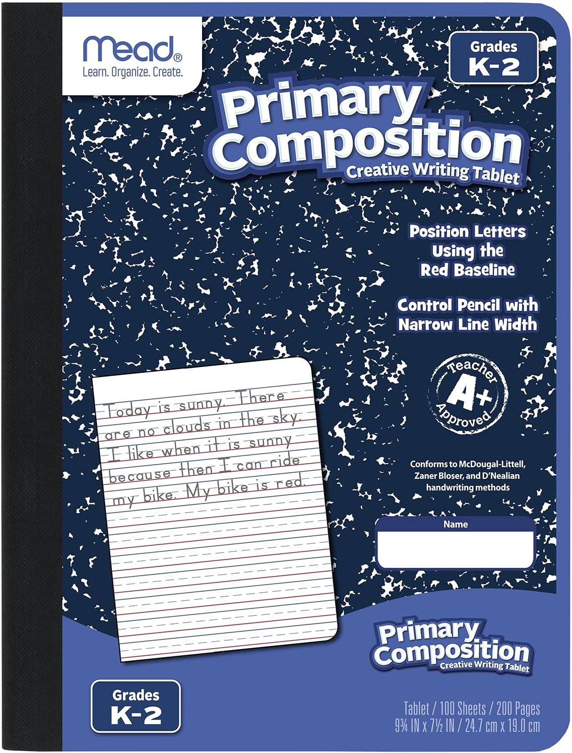 Mead Primary Composition Book – Blue Marble