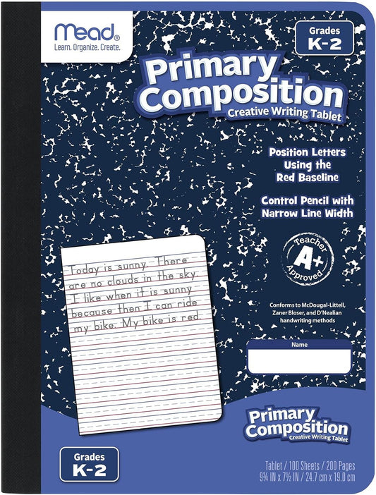 Mead Primary Composition Book – Blue Marble