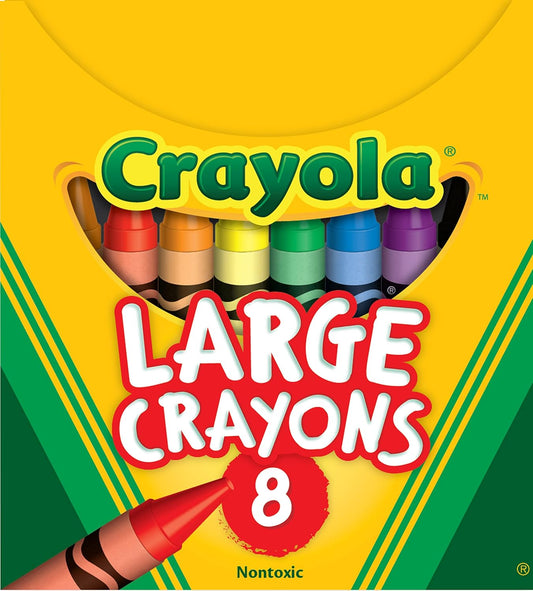 Crayola Giant Crayons 8ct, Kids 2+