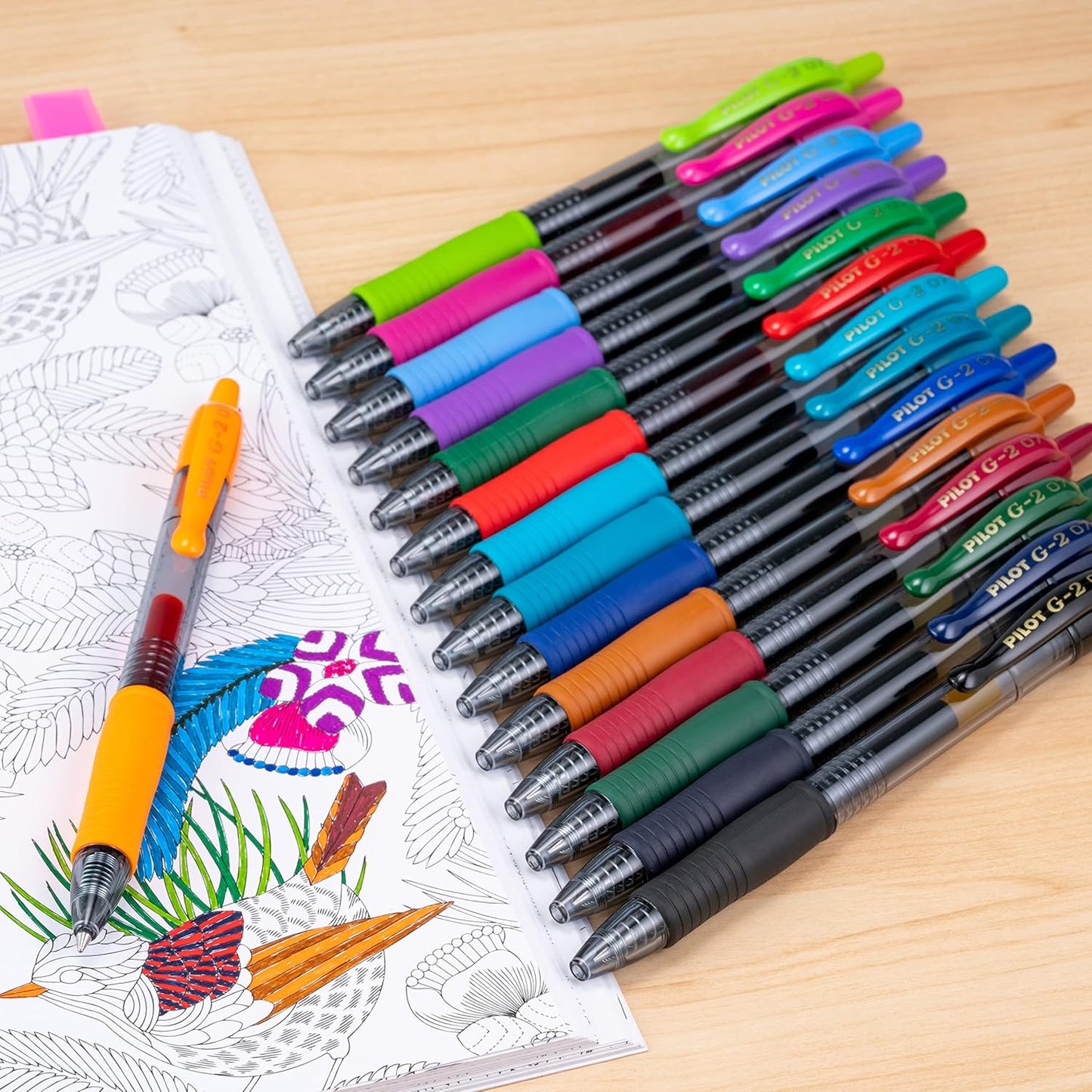 Pilot G2 Gel Pens 0.7mm – Black, 12 Pack